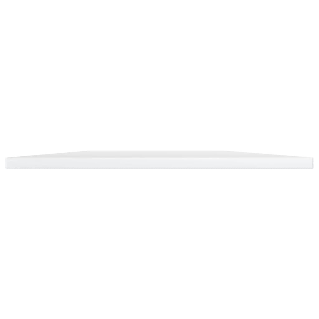 vidaXL Ράφια Βιβλιοθήκης 4 τεμ. Γυαλ. Λευκό 60x50x1,5 εκ. Επεξ. Ξύλο