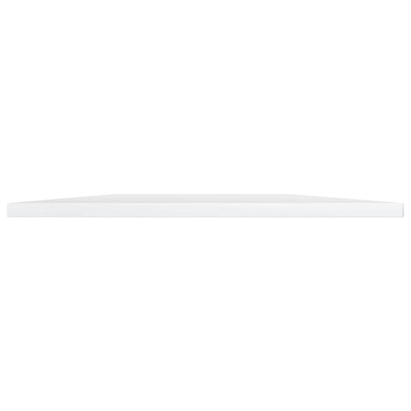 vidaXL Ράφια Βιβλιοθήκης 4 τεμ. Γυαλ. Λευκό 60x50x1,5 εκ. Επεξ. Ξύλο
