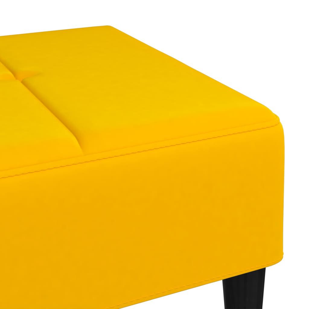 vidaXL Υποπόδιο Κίτρινο 78 x 56 x 32 εκ. Βελούδινο