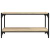 vidaXL Έπιπλο Τηλεόρασης Sonoma Δρυς 80x33x41 εκ. Επεξ. Ξύλο & Ατσάλι