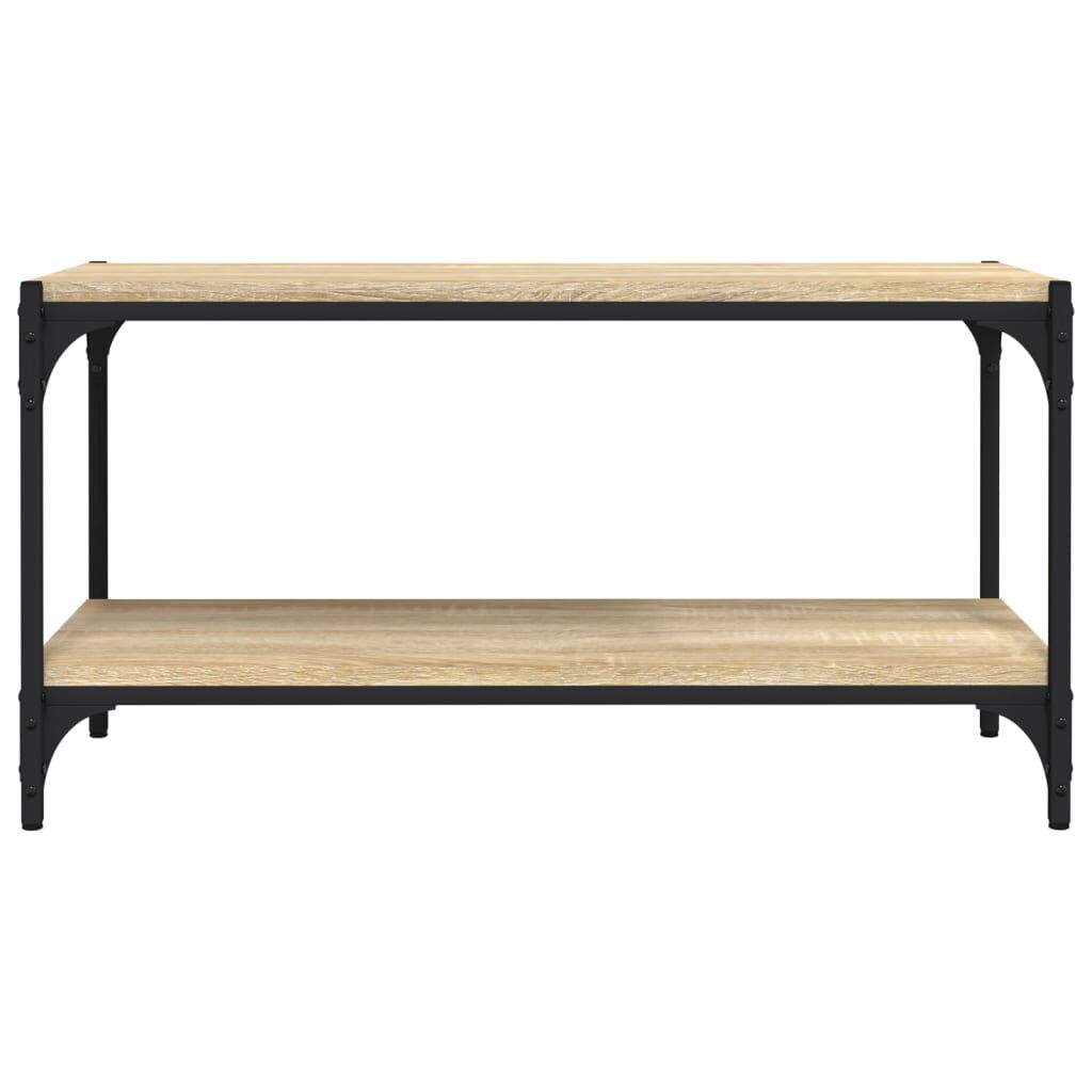 vidaXL Έπιπλο Τηλεόρασης Sonoma Δρυς 80x33x41 εκ. Επεξ. Ξύλο & Ατσάλι