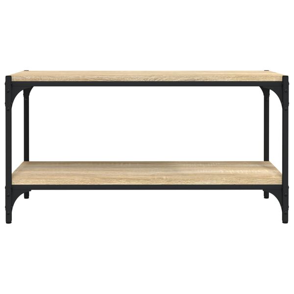 vidaXL Έπιπλο Τηλεόρασης Sonoma Δρυς 80x33x41 εκ. Επεξ. Ξύλο & Ατσάλι