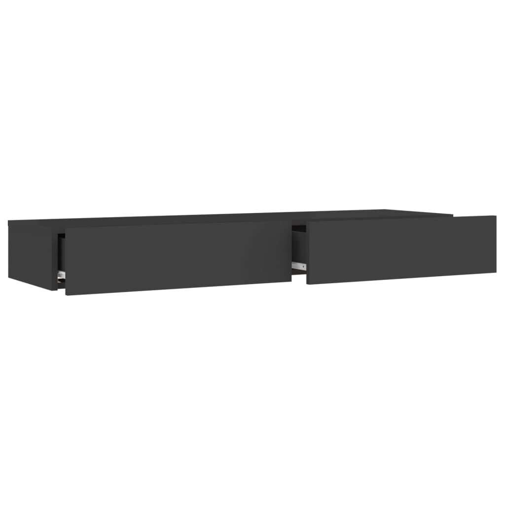 vidaXL Έπιπλο Τηλεόρασης με LED Γκρι 120 x 35 x 15,5 εκ.