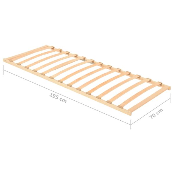 vidaXL Τελάρο Κρεβατιού με 13 Σανίδες 70 x 200 εκ.