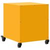 vidaXL Κομοδίνο Μουσταρδί 36x39x43,5 εκ. από Χάλυβα