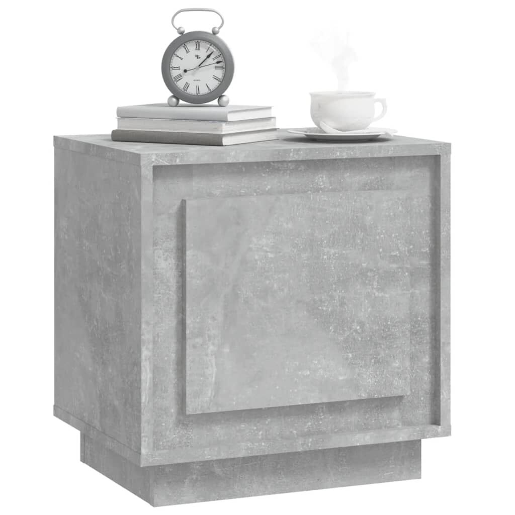 vidaXL Κομοδίνο Γκρι Σκυρ. 44x35x45 εκ. από Επεξεργασμένο Ξύλο