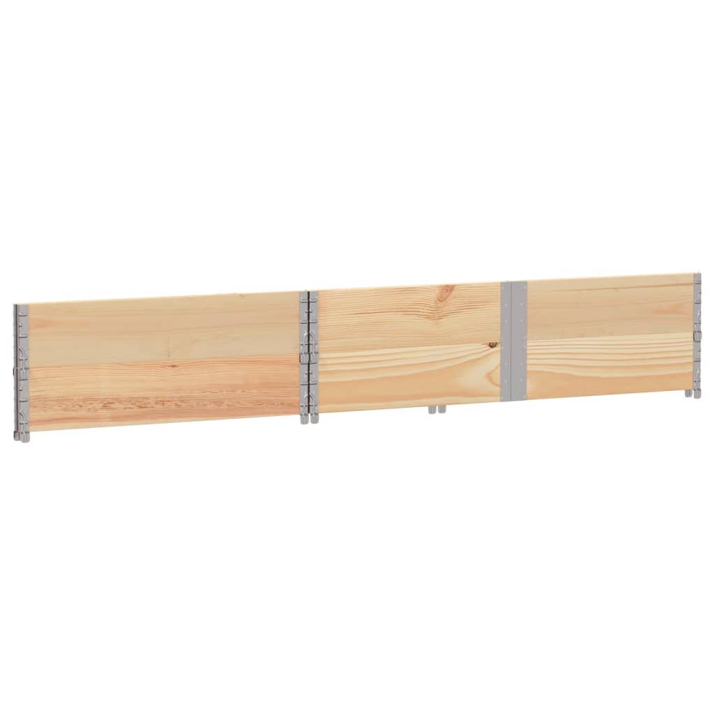 vidaXL Κολάρα Παλέτας 2 τεμ. 150x100 εκ. από Μασίφ Ξύλο Πεύκου