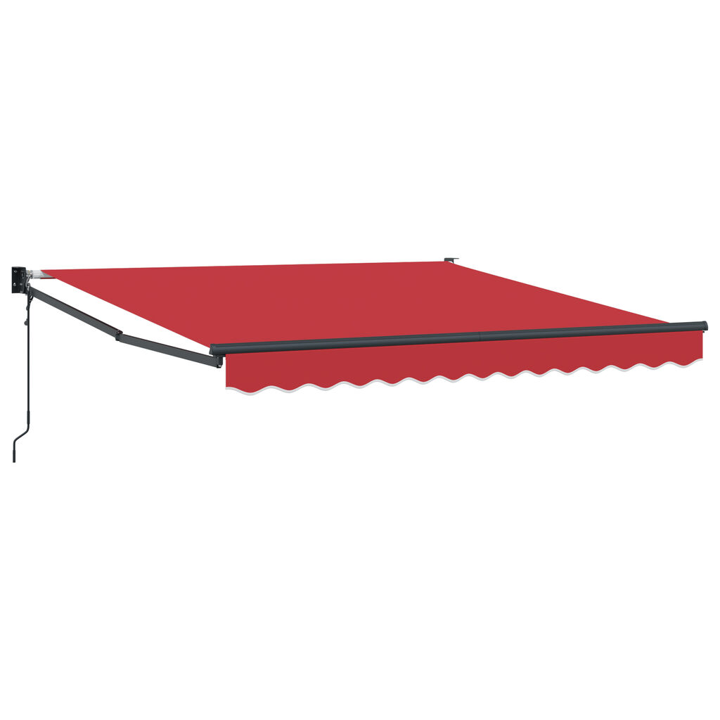 vidaXL Αυτόματη Ανασυρόμενη Τέντα Κόκκινη 300x250 cm