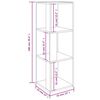 vidaXL Ντουλάπι Γωνία Λευκό 33 x 33 x 100 εκ. από Επεξ. Ξύλο