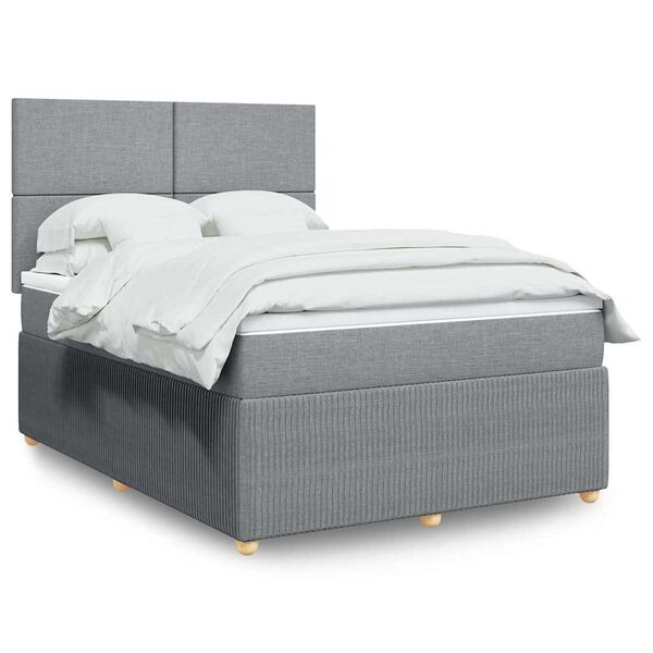 vidaXL &Kappa;&rho;&epsilon;&beta;ά&tau;&iota; Boxspring &mu;&epsilon; &Sigma;&tau;&rho;ώ&mu;&alpha; &Alpha;&nu;. &Pi;&rho;ά&sigma;&iota;&nu;&omicron; 160x200&epsilon;&kappa; &Upsilon;&phi;&alpha;&sigma;&mu;ά&tau;&iota;&nu;&omicron;