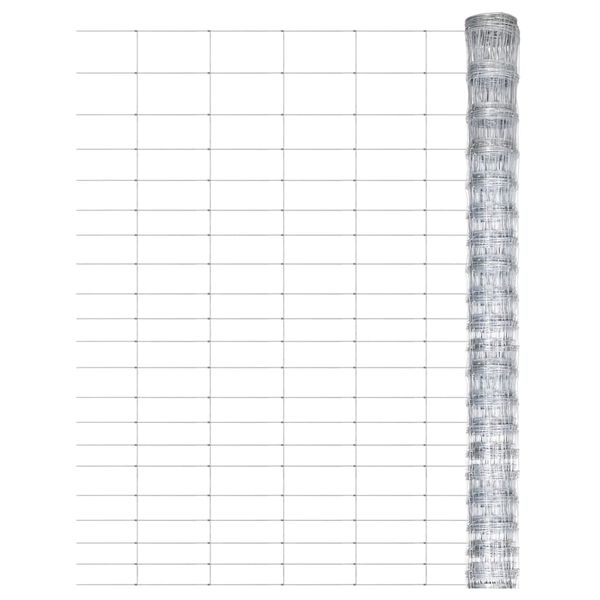 vidaXL Συρματόπλεγμα Περίφραξης Ασημί 50 x 1,25 μ. Γαλβανισμένο Ατσάλι