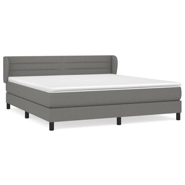 vidaXL &Kappa;&rho;&epsilon;&beta;ά&tau;&iota; Boxspring &mu;&epsilon; &Sigma;&tau;&rho;ώ&mu;&alpha; &Sigma;&kappa;&omicron;ύ&rho;&omicron; &Gamma;&kappa;&rho;&iota; 160x200 &epsilon;&kappa; &Upsilon;&phi;&alpha;&sigma;&mu;ά&tau;&iota;&nu;&omicron;