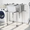 vidaXL Απλώστρα Ρούχων 107 x 107 x 120 εκ. από Αλουμίνιο