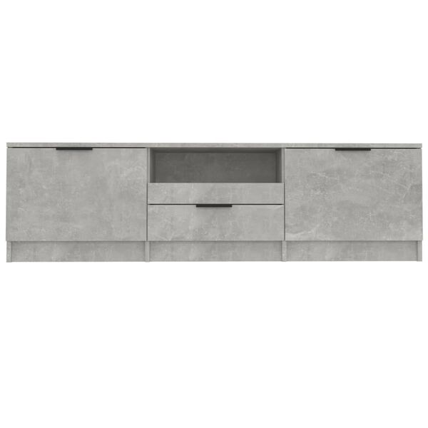 vidaXL Έπιπλο Τηλεόρασης Γκρι Σκυροδέματος 140x35x40 εκ. Επεξεργ. Ξύλο