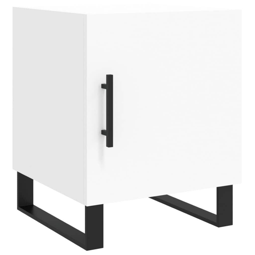 vidaXL Κομοδίνα 2 τεμ. Λευκά 40 x 40 x 50 εκ. από Επεξεργασμένο Ξύλο