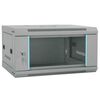 vidaXL Ντουλάπα δικτύου με αποθήκευση Γκρι 60 x 45 x 35 cm Ατσάλι