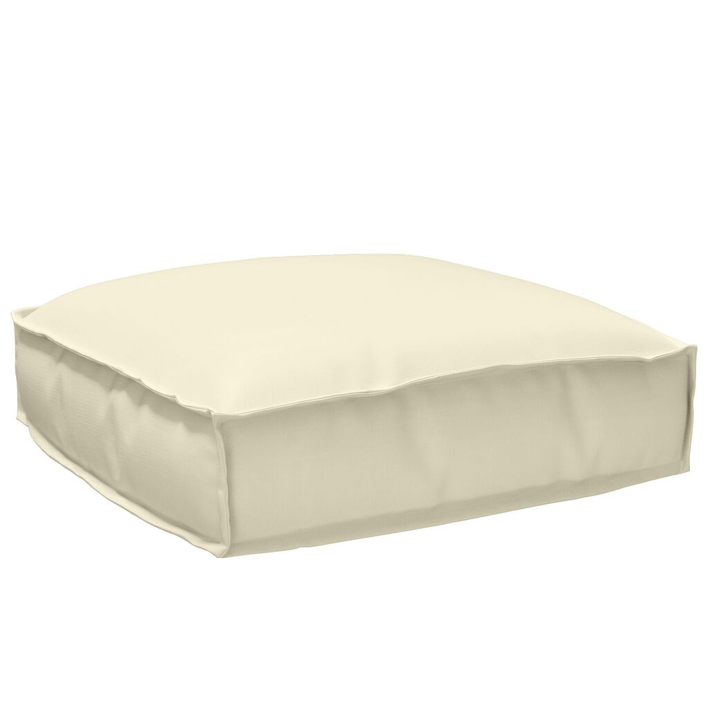 vidaXL Μαξιλάρι Παλέτας για Καθίσμα Κρεμ 50x50x12 εκ. από Ύφασμα Oxford