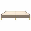 vidaXL Σκελετός Κρεβατιού Χωρίς Στρώμα Taupe 140x200 εκ. Υφασμάτινο
