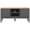 vidaXL Έπιπλο Τηλεόρασης FLORO Γκρι 114x43x55 εκ. Μασίφ Ξύλο Πεύκου