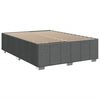 vidaXL Κρεβάτι Boxspring με Στρώμα Σκούρο Γκρι 140x200 εκ Υφασμάτινο