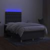 vidaXL &Kappa;&rho;&epsilon;&beta;ά&tau;&iota; Boxspring &mu;&epsilon; &Sigma;&tau;&rho;ώ&mu;&alpha; & LED &Sigma;&kappa;.&Gamma;&kappa;&rho;&iota; 120x200 &epsilon;&kappa; &Upsilon;&phi;&alpha;&sigma;&mu;ά&tau;&iota;&nu;&omicron;