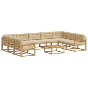 vidaXL &Sigma;&epsilon;&iota;&rho;ά &Kappa;&alpha;&nu;&alpha;&pi;έ &Epsilon;&xi;&omega;&tau;&epsilon;&rho;&iota;&kappa;&omicron;ύ &mu;&epsilon; &mu;&alpha;&xi;&iota;&lambda;ά&rho;&iota; 10 pcs &Lambda;&epsilon;&upsilon;&kappa;ό &kappa;&alpha;&iota; &Mu;&pi;&epsilon;&zeta;