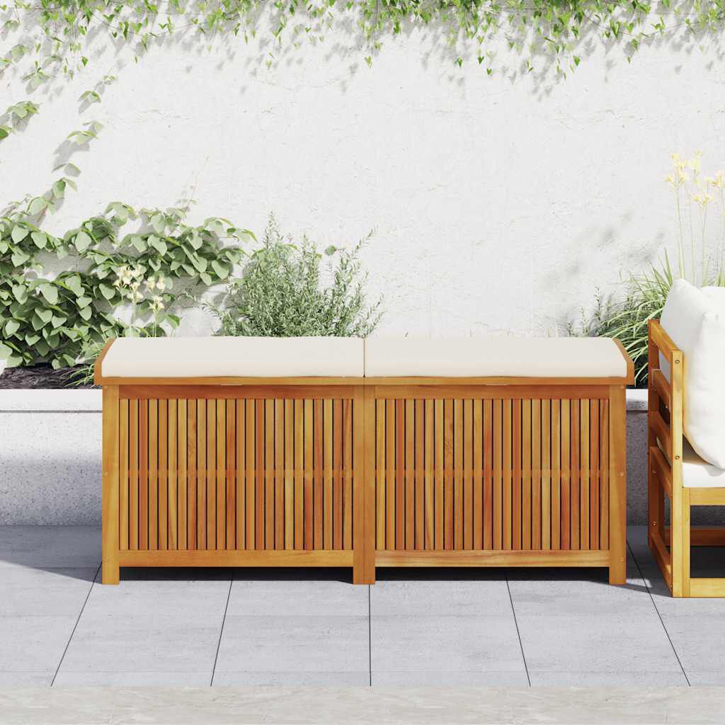 vidaXL Κουτί Μαξιλαριών Εξ. Χώρου 150x50x60,5 εκ. Μασίφ Ξύλο Ελάτης