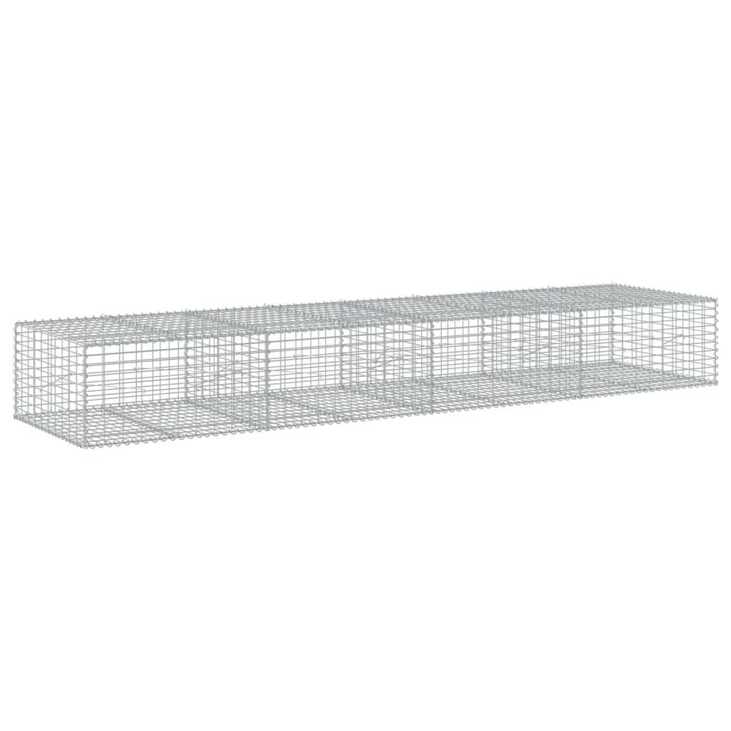 vidaXL Συρματοκιβώτιο με Κάλυμμα 400x100x50εκ. από Γαλβανισμένο Χάλυβα