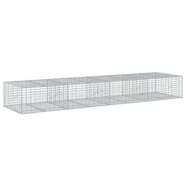 vidaXL Συρματοκιβώτιο με Κάλυμμα 400x100x50εκ. από Γαλβανισμένο Χάλυβα