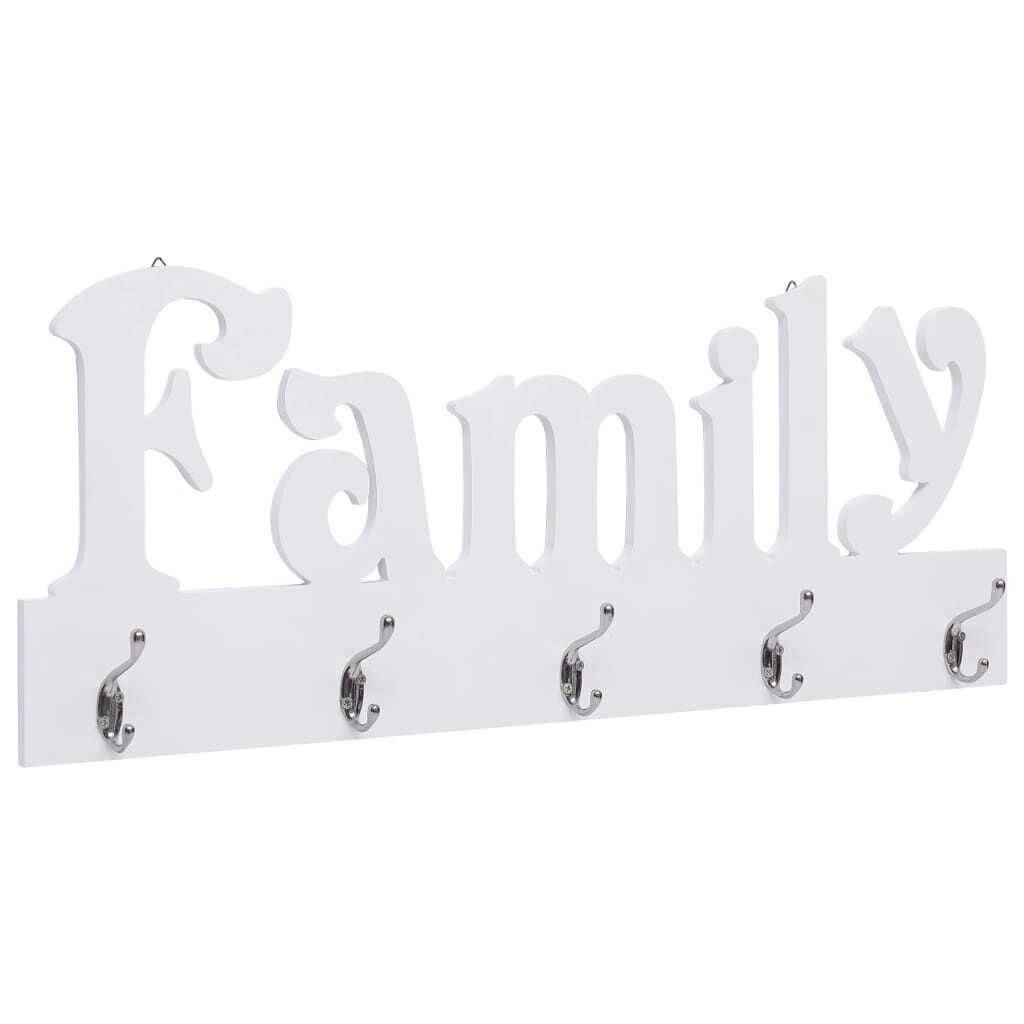 vidaXL Κρεμάστρα Τοίχου «FAMILY» 74 x 29,5 εκ.