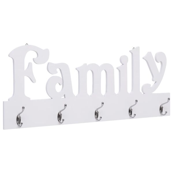 vidaXL Κρεμάστρα Τοίχου «FAMILY» 74 x 29,5 εκ.