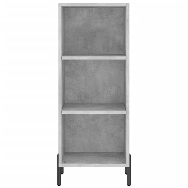 vidaXL Ντουλάπι Γκρι Σκυροδέματος 34,5x34x180 εκ. Επεξεργασμένο Ξύλο