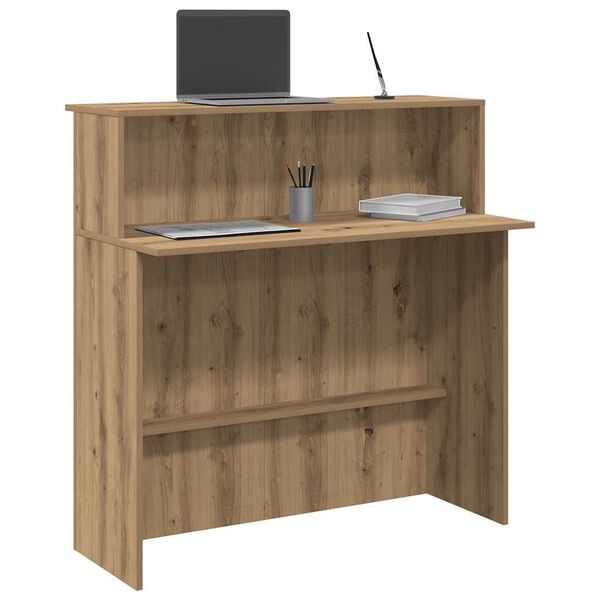 vidaXL Γραφείο υποδοχής 100x50x103,5 εκ. Επεξεργασμένο Ξύλο