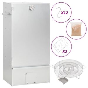 vidaXL Καπνιστήριο Μπάρμπεκιου με Σύστημα Κρύου Καπνού Γαλβαν. Χάλυβας