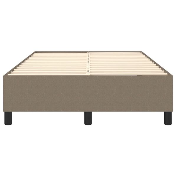 vidaXL Σκελετός Κρεβατιού Χωρίς Στρώμα Taupe 120x200 εκ. Υφασμάτινο