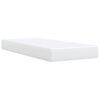 vidaXL Κρεβάτι Boxspring με Στρώμα Λευκό 80 x 200 εκ. Συνθετικό Δέρμα