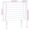 vidaXL Κεφαλάρι με Πτερύγια Taupe 83x23x118/128 εκ. Υφασμάτινο