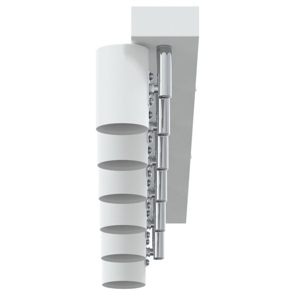 vidaXL Προβολέας οροφής 6 Way Adjustable Λευκό E27