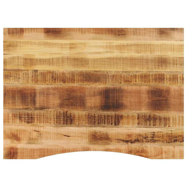 vidaXL Επιφάνεια Γραφείου Καμπύλη 110x80x2,5 εκ Μασίφ Ακατ. Μάνγκο