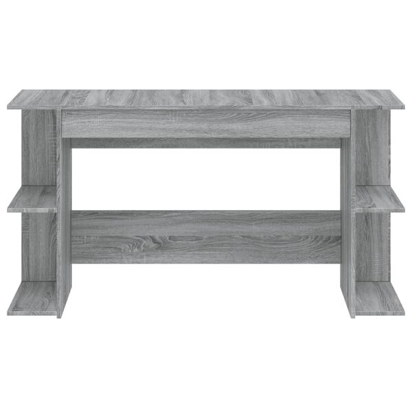 vidaXL Γραφείο Γκρι Sonoma 140 x 50 x 75 εκ. από Επεξεργασμένο Ξύλο