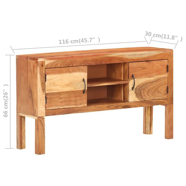 vidaXL Μπουφές 116 x 30 x 66 εκ. από Μασίφ Ξύλο Ακακίας