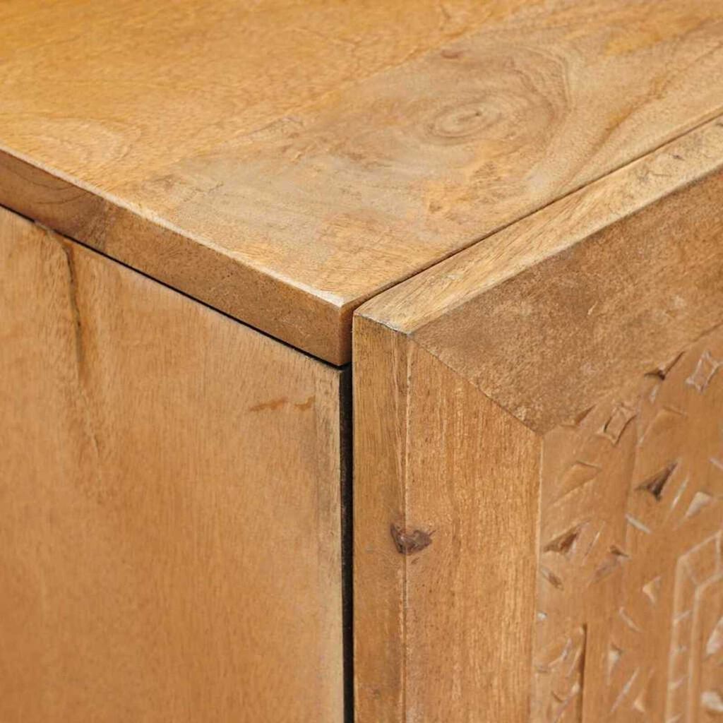 vidaXL Highboard Ανοιχτό καφέ 60 x 33 x 100 εκ. Μασίφ ξύλο μάνγκο