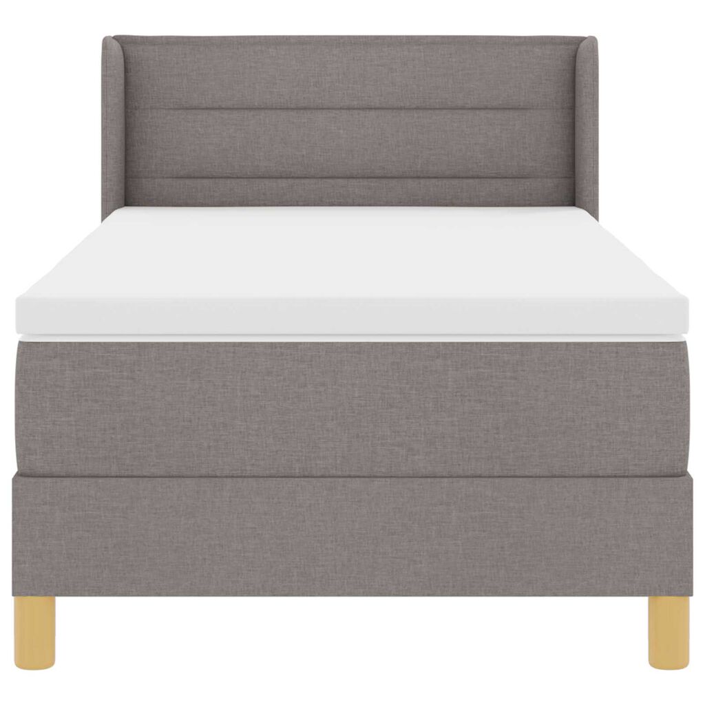 vidaXL Κρεβάτι Box Spring με Στρώμα Ταυπέ, 80 x 200 εκ., Υφασμάτινο.