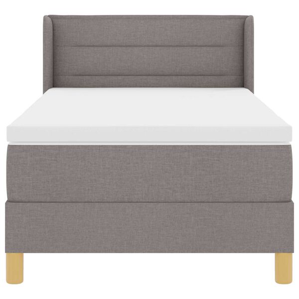 vidaXL Κρεβάτι Box Spring με Στρώμα Ταυπέ, 80 x 200 εκ., Υφασμάτινο.