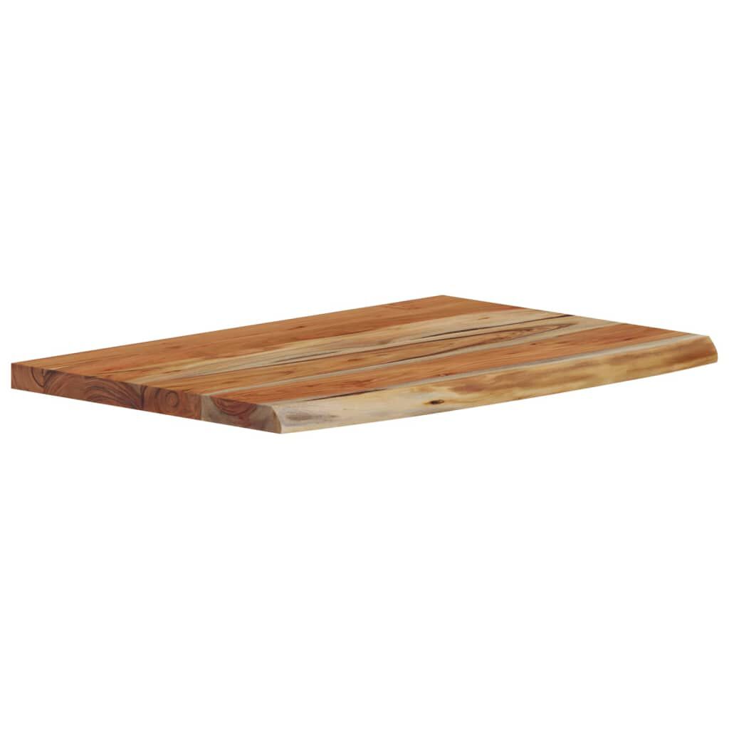 vidaXL Ράφι Επιτοίχιο Ορθ. Live Edge 70x40x3,8 εκ. Μασίφ Ξύλο Ακακίας