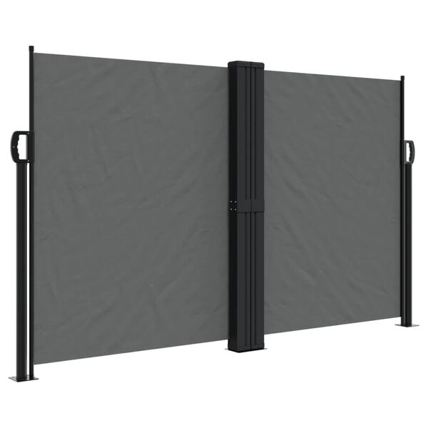 vidaXL Σκίαστρο Πλαϊνό Συρόμενο Ανθρακί 140 x 1200 εκ.