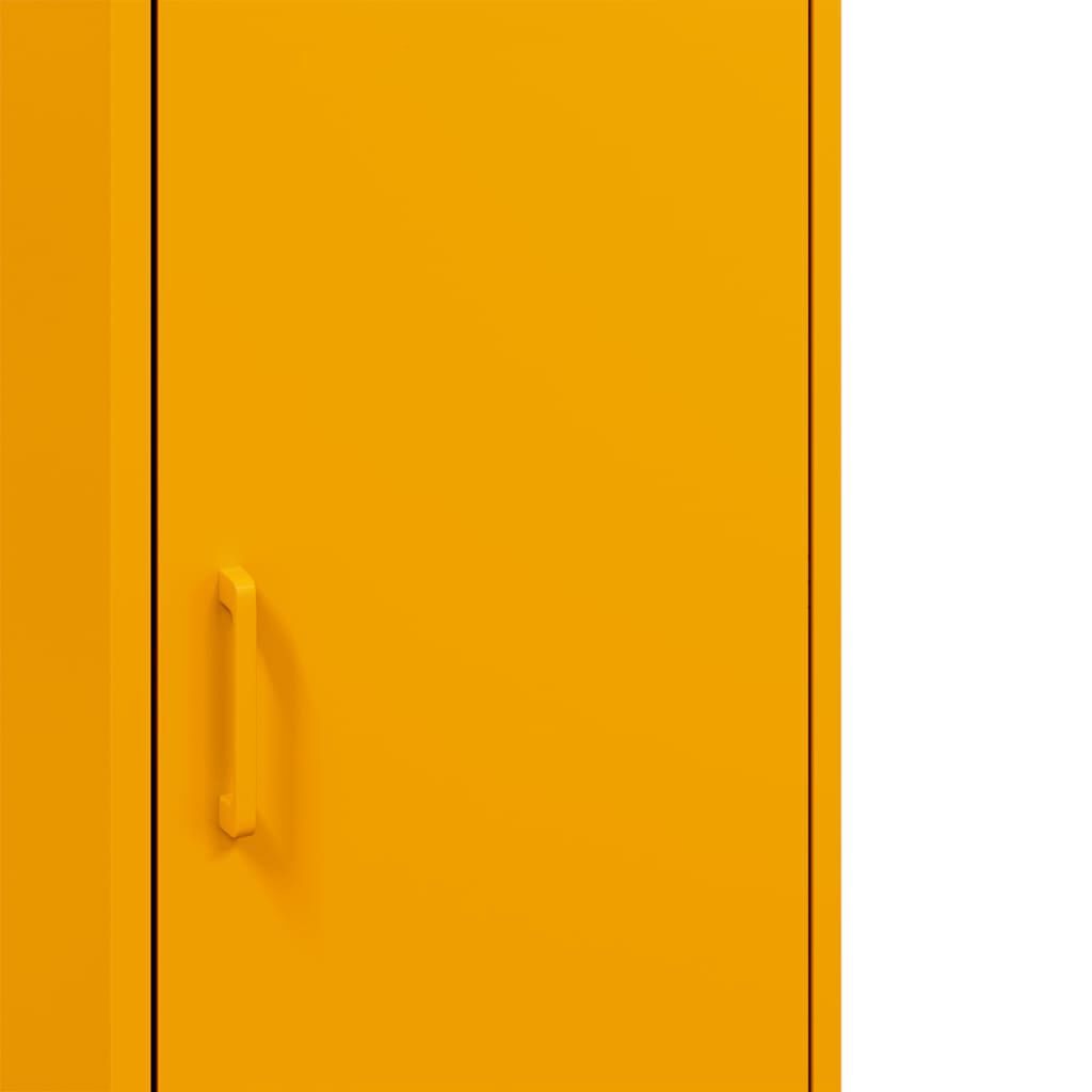 vidaXL Ντουλάπι Μουσταρδί 36x39x113 εκ. από Ατσάλι