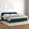 vidaXL &Kappa;&rho;&epsilon;&beta;ά&tau;&iota; Boxspring &mu;&epsilon; &Sigma;&tau;&rho;ώ&mu;&alpha; & LED &Sigma;&kappa;. &Pi;&rho;ά&sigma;&iota;&nu;&omicron; 200x200&epsilon;&kappa; &Beta;&epsilon;&lambda;&omicron;ύ&delta;&omicron;
