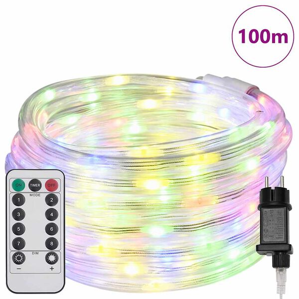 vidaXL Φωτιστικό Συρματόσχοινο με 2400 LED Πολύχρωμο 100 m PVC