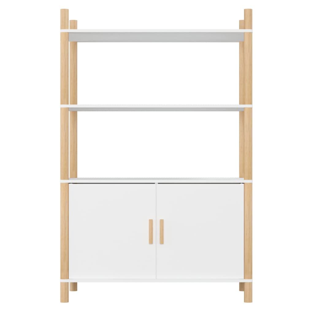 vidaXL Ραφιέρα Λευκή 80 x 40 x 121 εκ. από Επεξεργασμένο Ξύλο